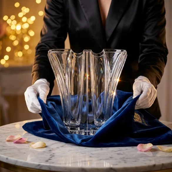 Modern * Bleikristall Love Vase 22 cm (Dupla15014)