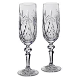Victoria * Kristall Kristall-Champagner-Set für Hochzeit (2 Stk.) (MGyű17198)