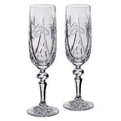   Victoria * Kristall Kristall-Champagner-Set für Hochzeit (2 Stk.) (MGyű17198)