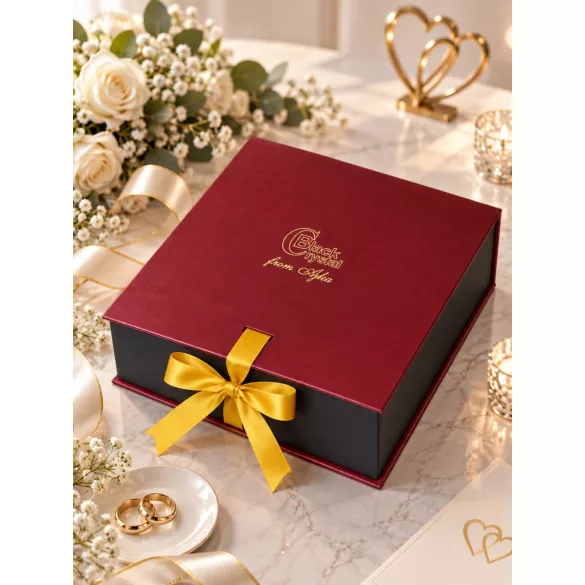 Victoria * Kristall Kristall-Champagner-Set für Hochzeit (2 Stk.) (MGyű17198)