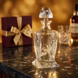 Viola * Kristall Whiskeyflasche 770 ml (Cs17256)