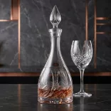 Viola * Kristall Weinflasche 1000 ml (H17266)