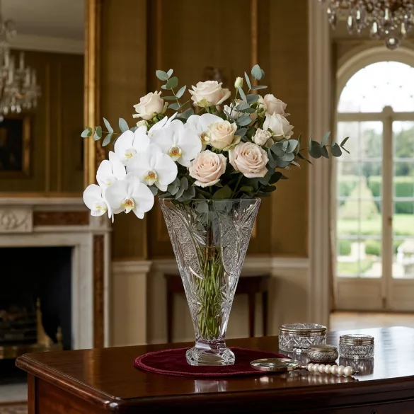 Liliom * Kristall Vase 28 cm (Cs17550)