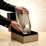 Liliom * Kristall Vase H 30,5 cm (Orb17588)