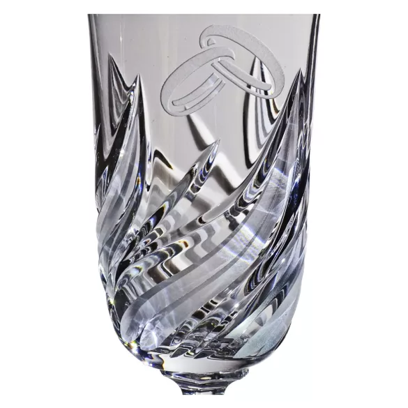 Fire * Kristall Champagnerglas 150 ml (LGyű18620)