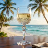 Ananas * Kristall Weinglas 220 ml (M19705)