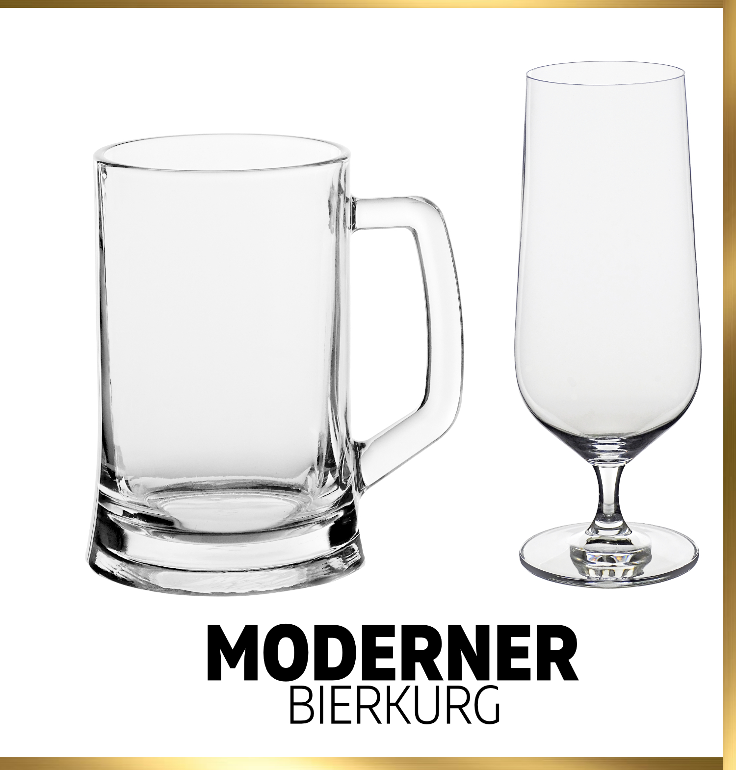 Moderner Kristall Bierglas