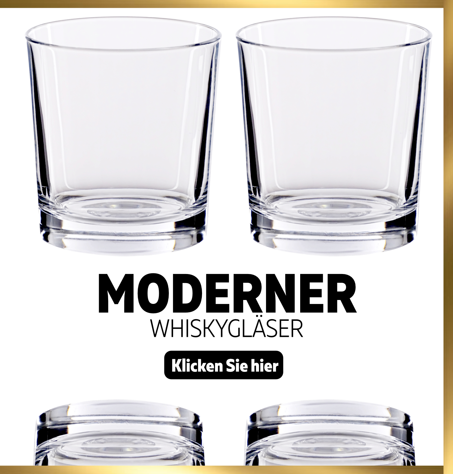 Modern Kristall Whiskyglas